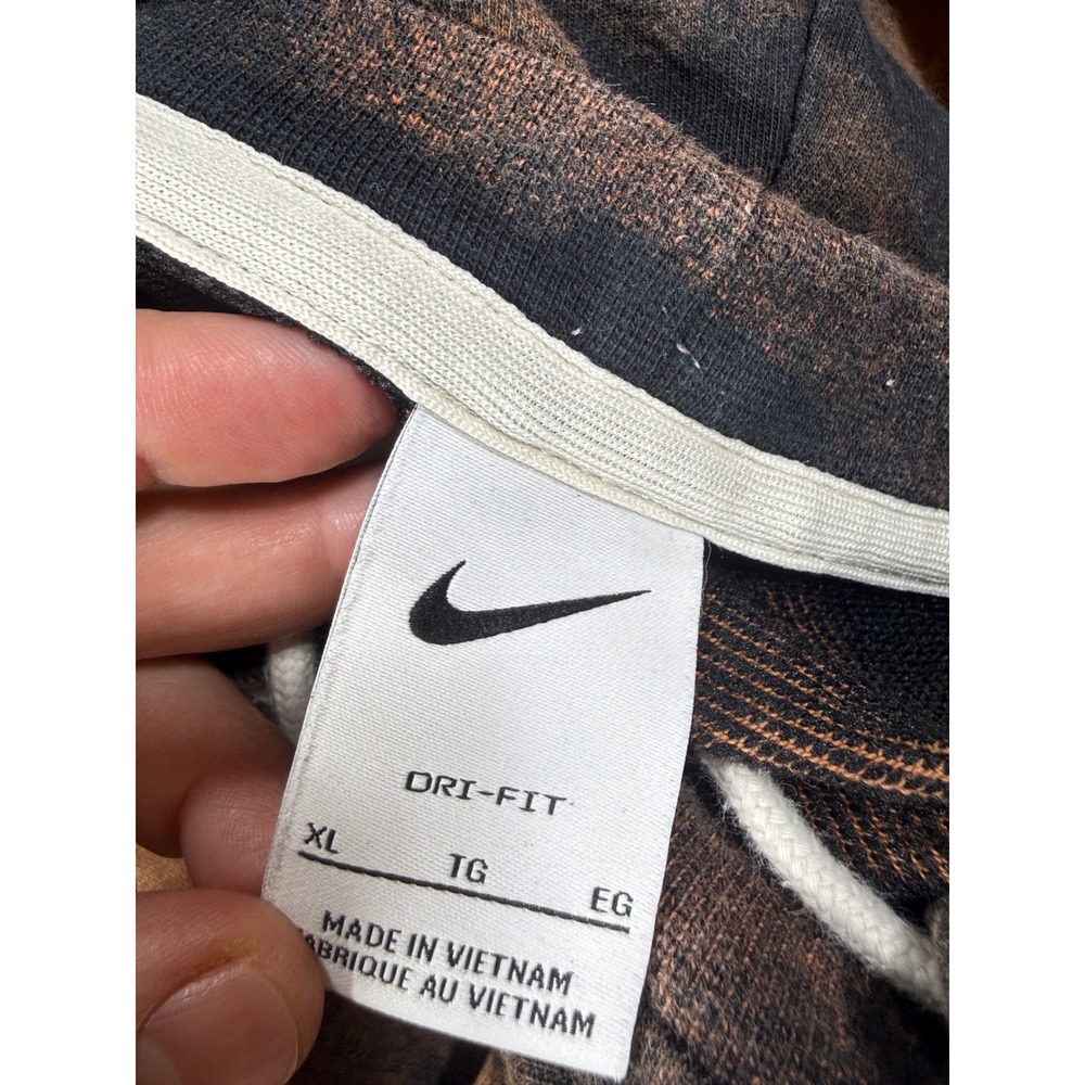 Nike Hoodie Mens XL Black Fruity Pebbles LeBron‎ James Acid Wash Camo CUSTOM - Picture 7 of 8